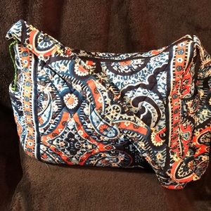 *Vera Bradley* Marrakesh blue/tangerine hobo purse